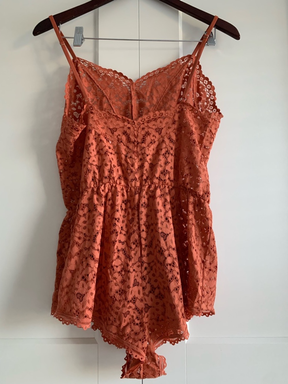 Victoria’s Secret Lace Romper Cami in Dusty Rose size M - Picture 5 of 13